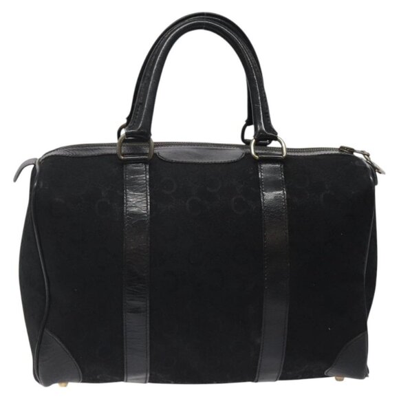 CELINE C Sulky Hand Bag Canvas Black Auth - Picture 3 of 16